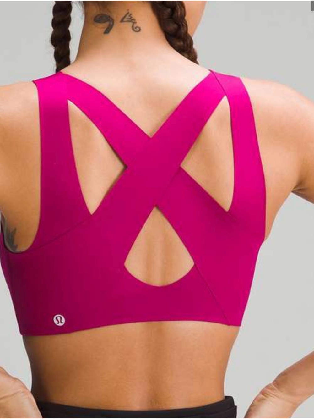 Lululemon Enlite front zip bra high support wild berry 38 c